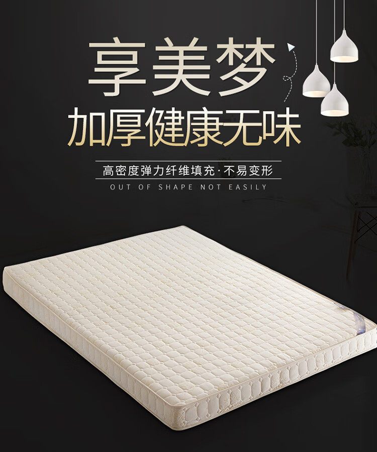 床垫乳胶软垫家用学生宿舍垫子榻榻米海绵加厚双人弹簧3e椰棕Tnukk 高回弹-10厘米 蓝白加厚款 1.2x2m床