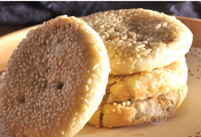 芝麻薄酥饼 吉安 江西特产葱油酥饼零食井冈山传统糕点月饼甜 薄酥饼
