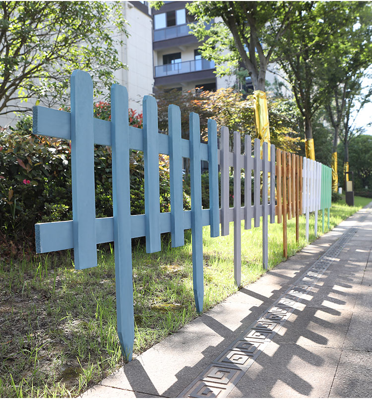 防腐木花园围栏庭院草坪花池护栏户外菜地围挡篱笆装饰插地小栅栏非标