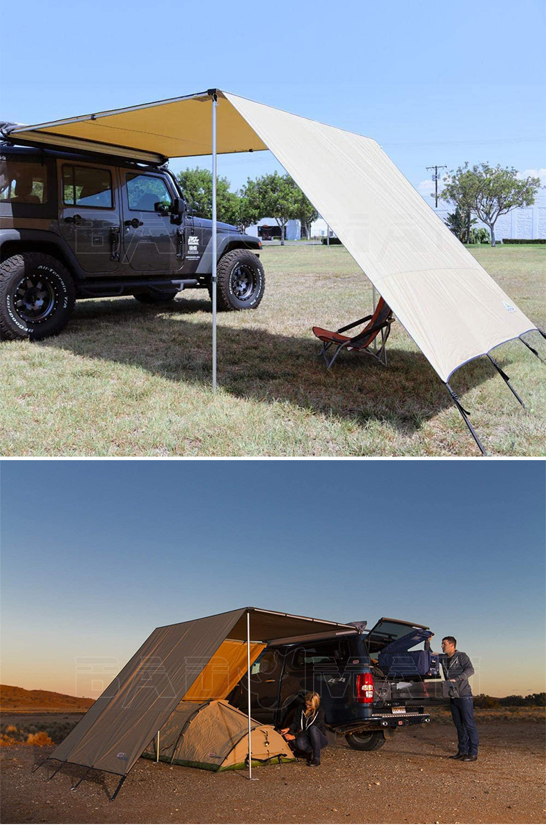 侧帐棚 车边遮阳帐篷 侧边天幕牧马人越野户外车载棚防晒防雨 车边