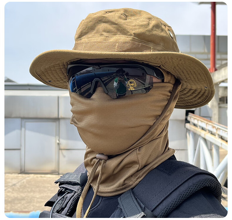 jeep吉普【官方精品】军迷迷彩圆边奔尼帽户外登山骑行野营钓鱼透气速