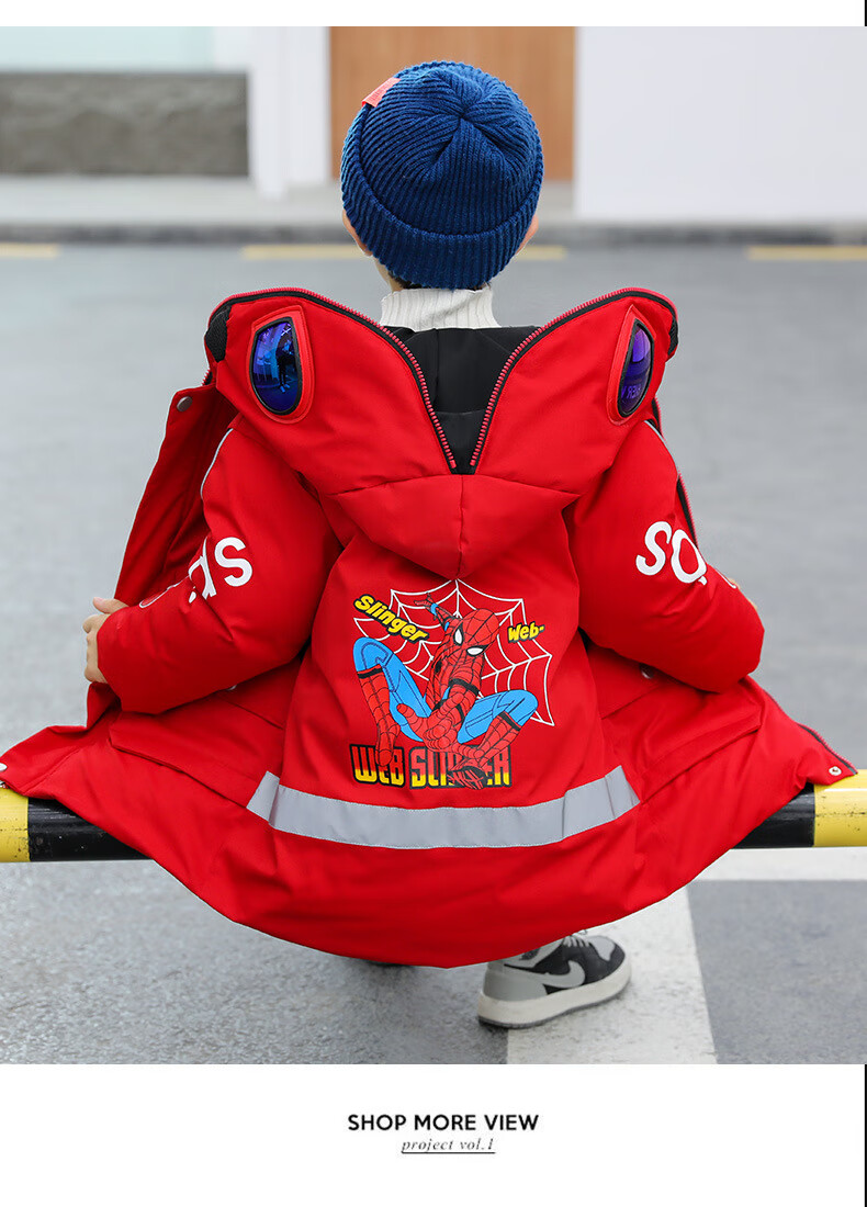 棉衣5岁小男孩童装奥特曼衣服中大童外套加厚棉袄潮3-15小学生冬装