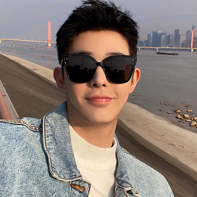 精神小伙眼镜2021新款gm墨镜男韩版网红同款圆脸霸气蹦迪太阳镜女紫外