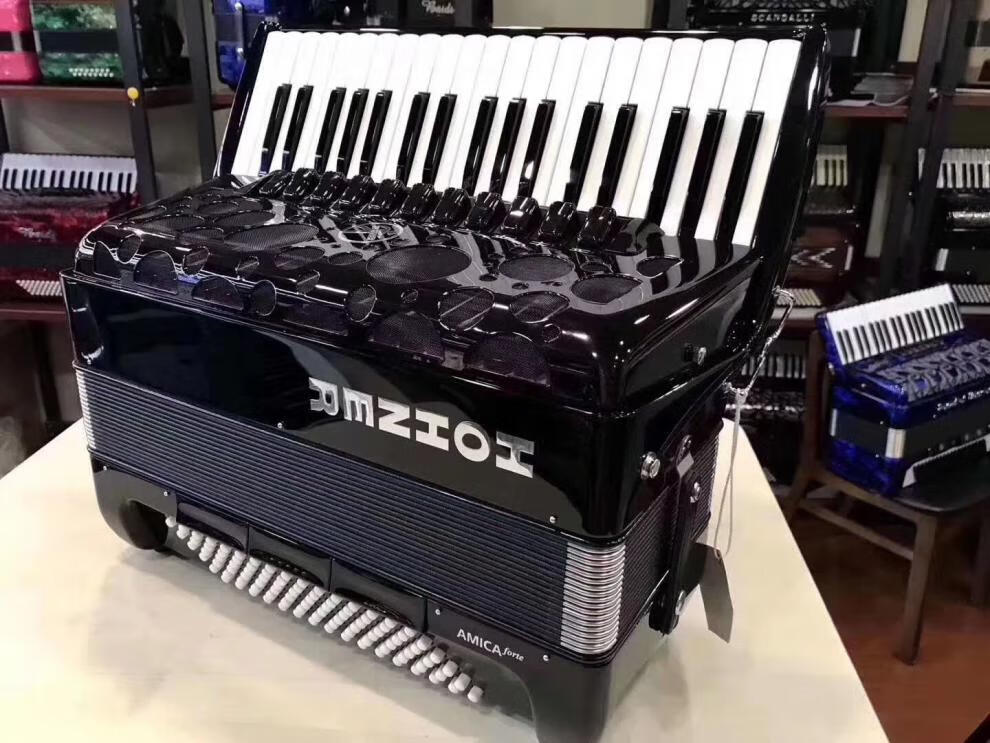 神孩子德国霍纳牌四排簧96贝斯手风琴考级定制款 黑色【图片 价格