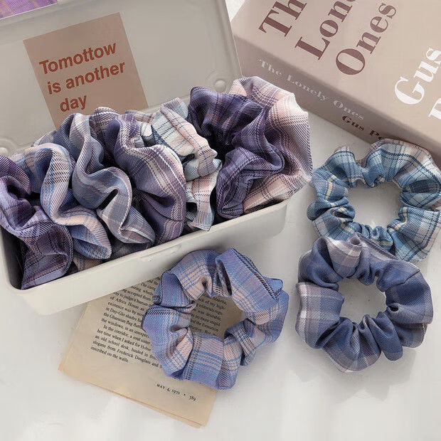 jk制服新潮大肠发圈甜心发饰绑头发女粗发绳日韩扎发头马尾皮筋依莲妃