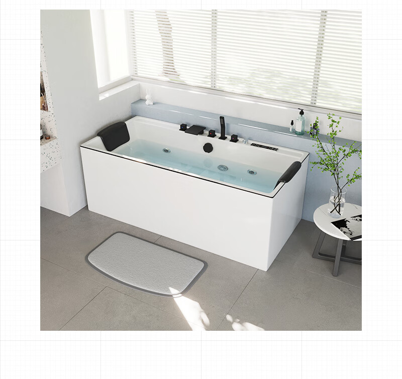 toto亚克力智能恒温冲浪按摩浴缸小户型家用浴池成人日式酒店泡澡浴盆