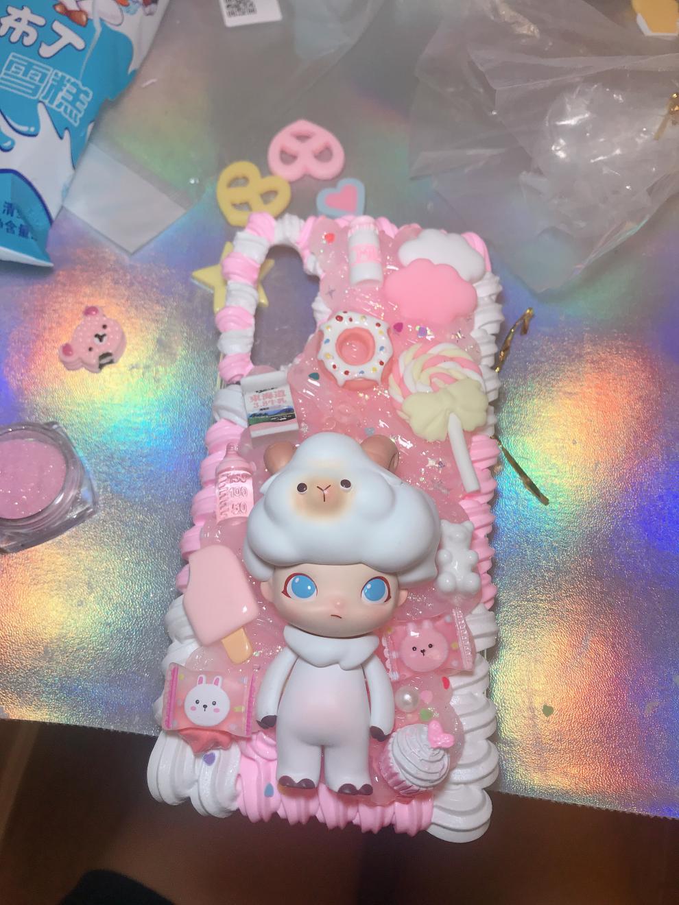 泡泡·玛特手机壳 盲盒迪莫dimoo可爱抖音少女创意礼物奶油胶diy手机