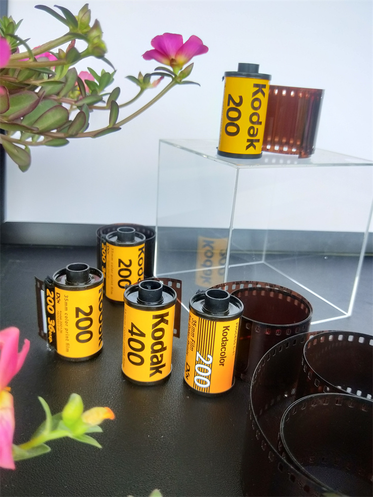 胶卷收藏盒柯达长胶卷空壳暗盒样板房装饰怀旧纪念收藏裱装发货款式