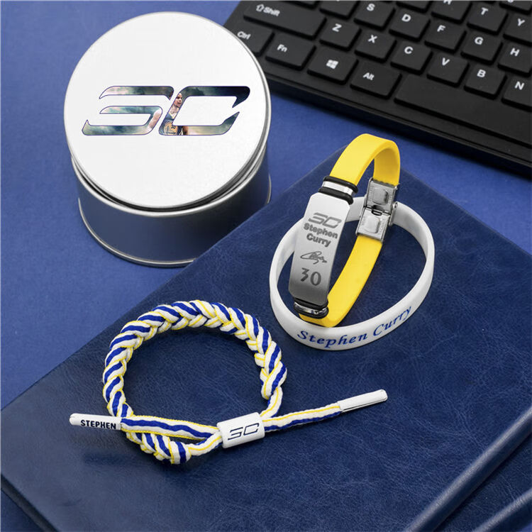 球星推荐库里手环夜光30号勇士队同款硅胶腕带珍藏版礼物学生手链篮球