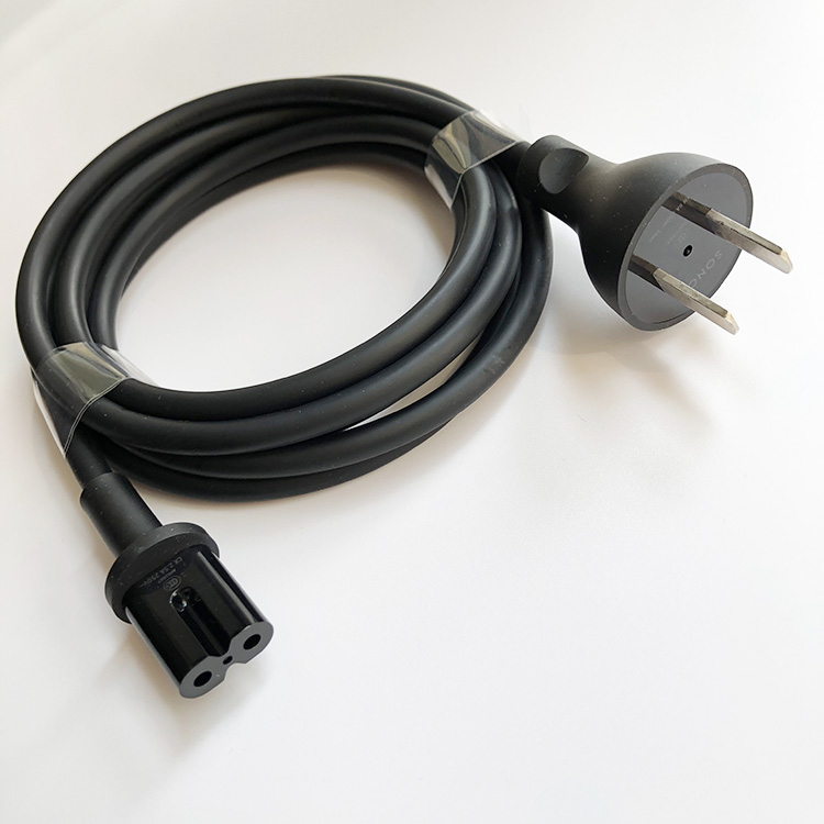 白色两孔8字电源线适用appletvmacmini路由器时间胶囊音响显示器黑色