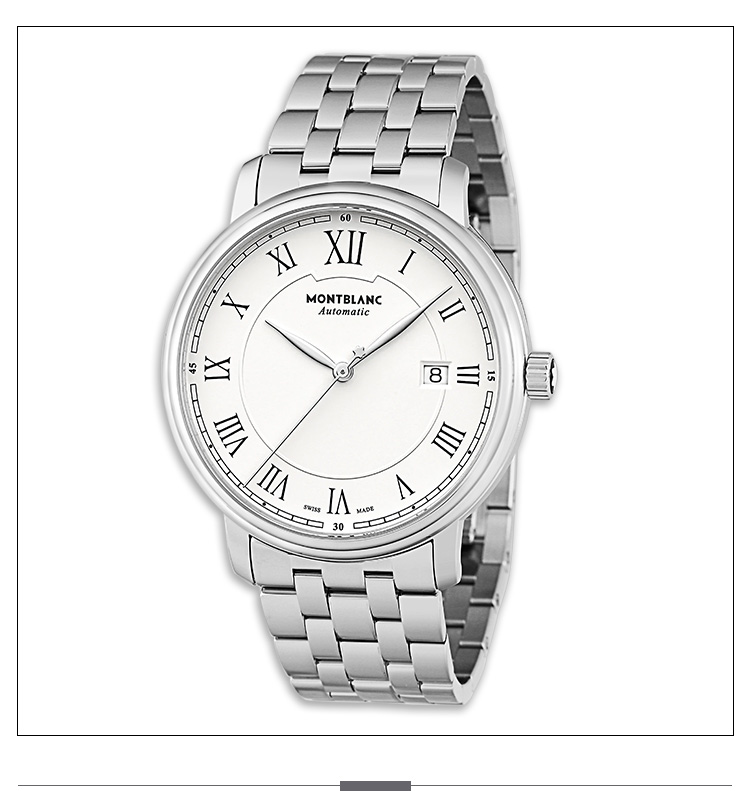 传统系列瑞士原装精钢表壳钢带日期自动上链机械手表男表u0112610