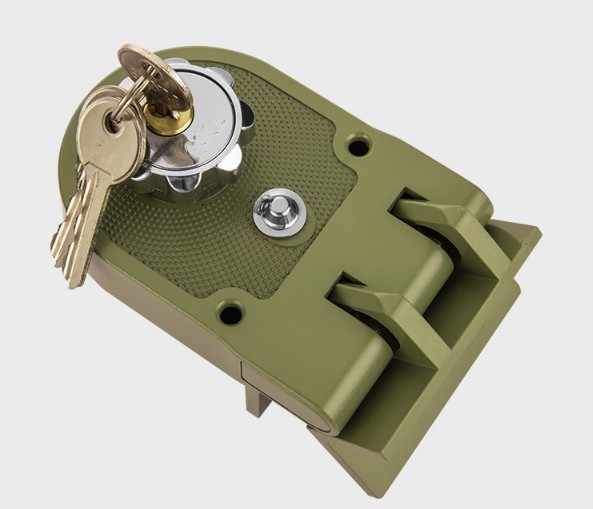 虎齿锁 老虎锁 盗门锁 外装门锁 盗锁 双狮 移门 大门锁 (无边)十字虎