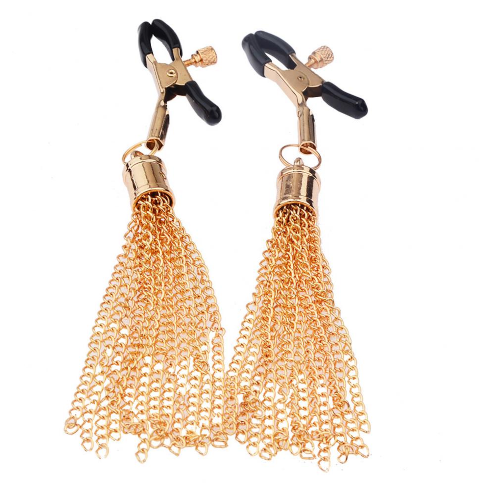 成人用品金属金色乳夹夹乳房金色u夹