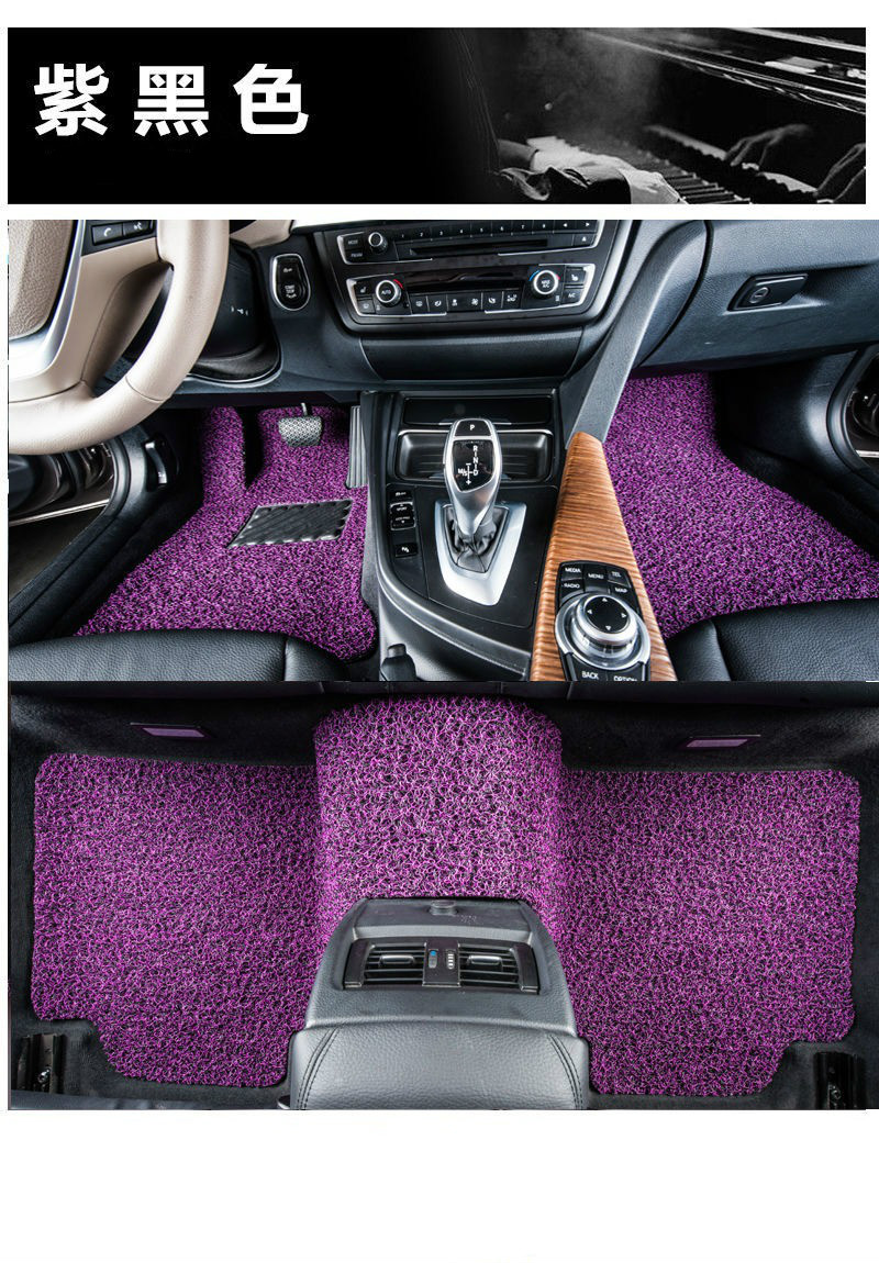 适用于汽车脚垫丝圈奥迪a3a4la6lq2lq5la4a6a5q3q5黑灰色五座三件套