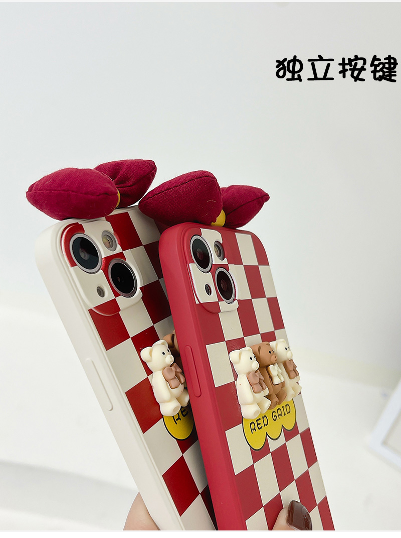 付奇荣耀v30手机壳棋盘格子蝴蝶结honorv30pro女生秋冬液态软硅胶v20