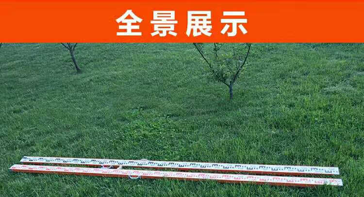 2米3米三等四等红黑水准尺红黑测量尺 木质/铝合金三四等水准尺 2米