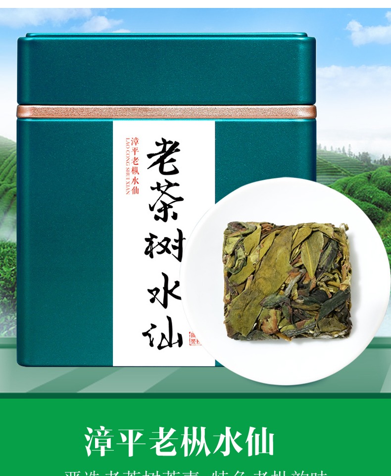 高品质老枞水仙茶叶老茶树水仙新茶如兰似桂花香乌龙茶饼160g