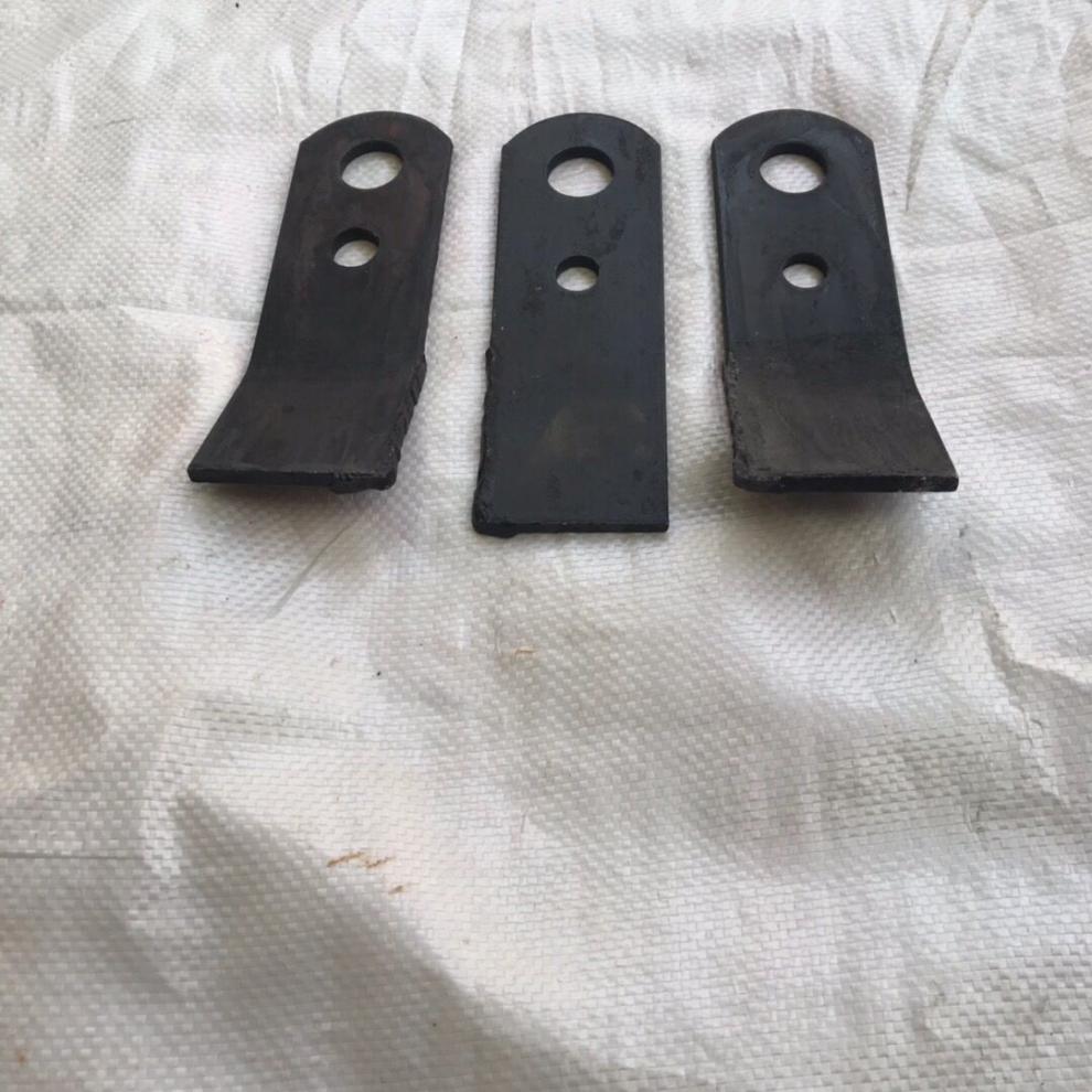 农机配件还田粉碎机刀片秸秆还田机刀片灭茬刀片两弯一直刀片电焊的20