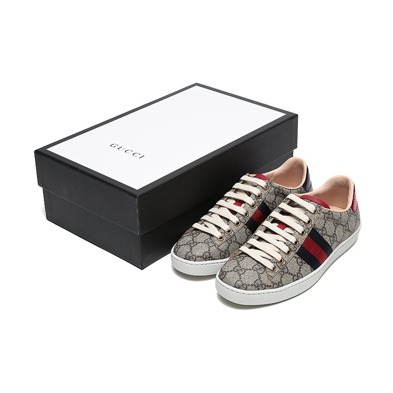 gucci 古驰 女士ace系列人造帆布配皮运动鞋 499410 k2lh0预售代购