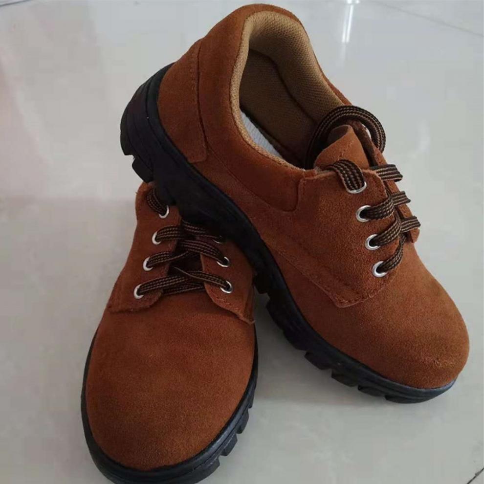 海澜优选 海澜集团旗下品牌夏季真皮电焊工劳保鞋男钢包头防砸防刺穿