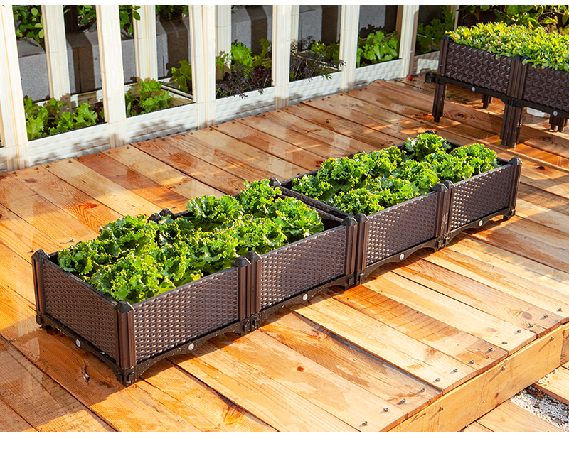 立体蔬菜种植箱家庭用阳台种菜神器多层架特大号长方形花盆种菜盆立体
