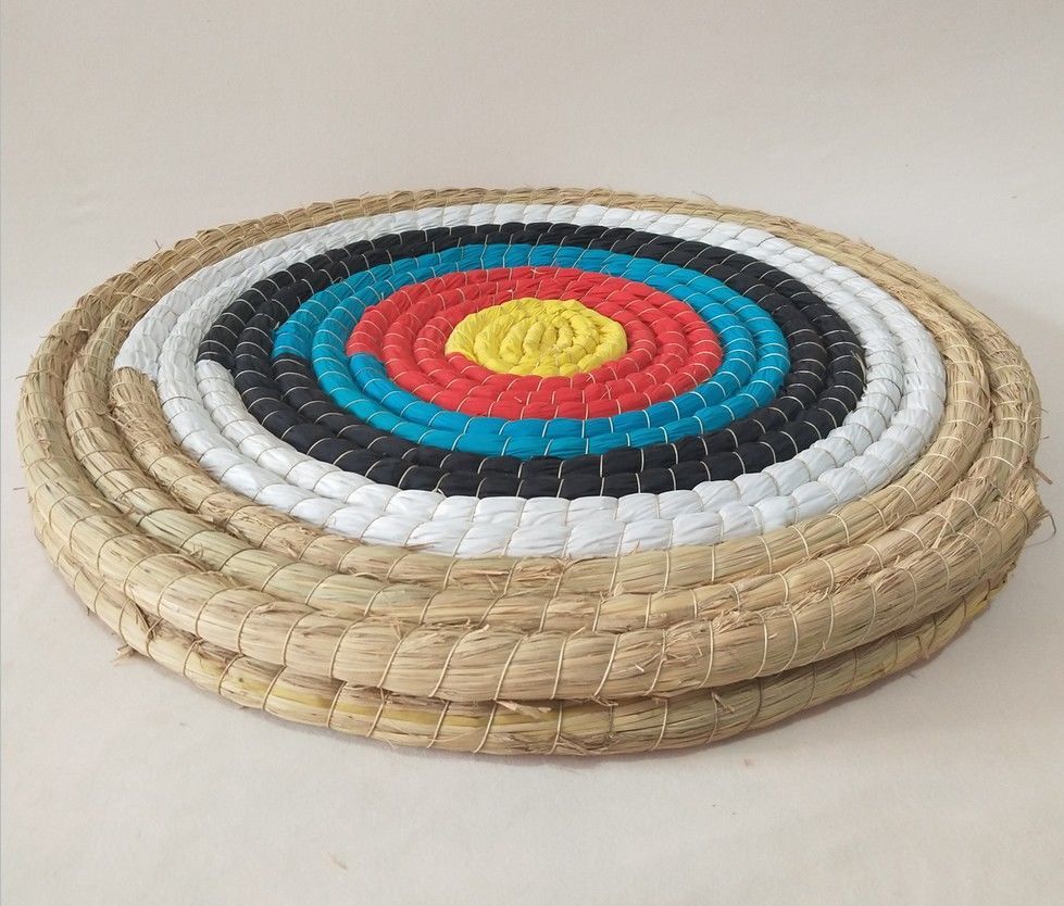 仿古代草靶箭靶弓箭射击靶子靶架草编制品箭馆专用道具飞镖靶50cm直径