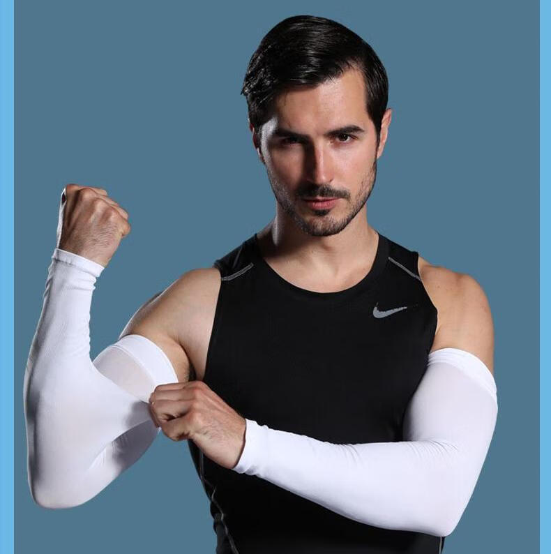 冰袖男大码冰袖男防晒袖套大码胳膊手套女冰丝手袖户外夏薄长款胖子