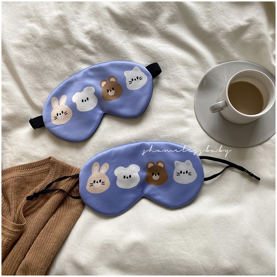 眼罩单眼独眼龙眼罩卡通眼罩shamelessbaby设计款童趣眼罩套装真丝