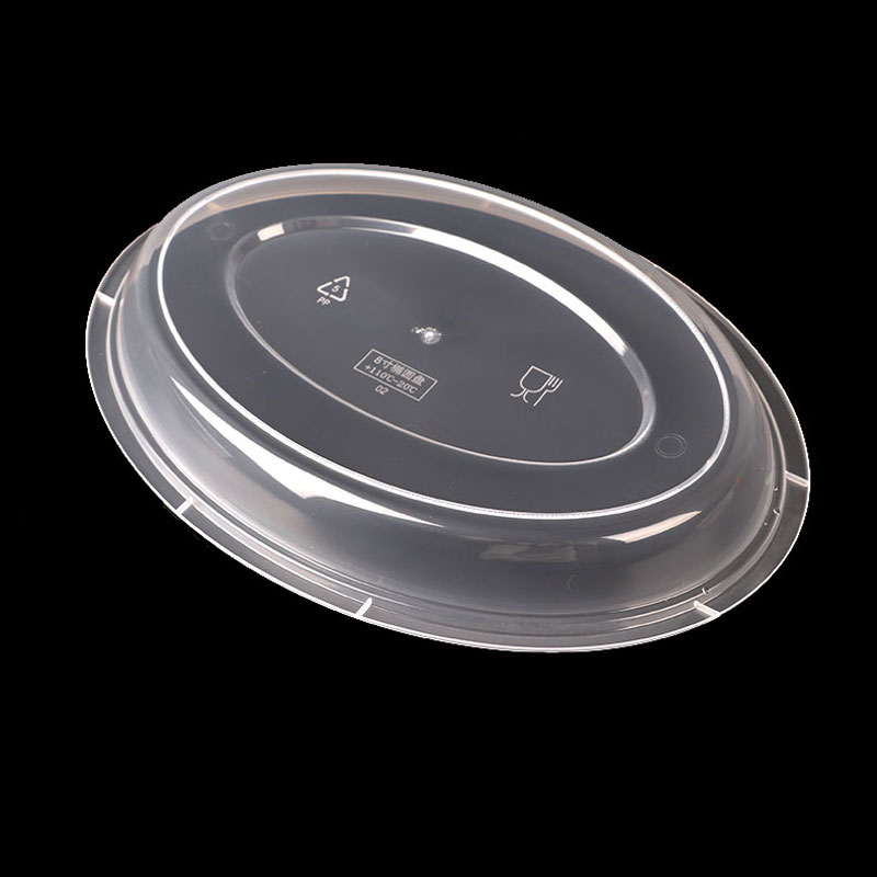 加厚环保一次性盘子野炊熟食烤串透明圆盘一性次切果鸡爪托盘白色8寸