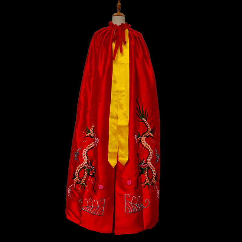 【神像披风】佛教用品菩萨神像龙披风1.5米双龙佛像袍佛衣神像衣龙袍