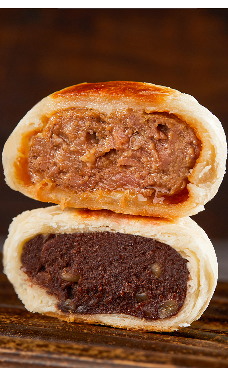 鲜肉月饼苏州榴莲豆沙苏式月饼老酥皮西饼特产中秋现烤10只装经典口味