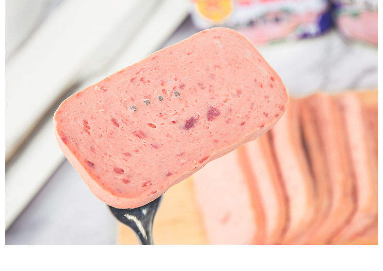 粤花午餐肉罐头粤花牌午餐肉罐头涮火锅猪肉早餐面包搭配猪肉即食1罐