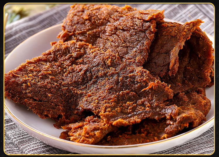 中国风味高坑原味手撕牛肉干鲜嫩多汁特产牛肉猪肉脯休闲零食 黑胡椒