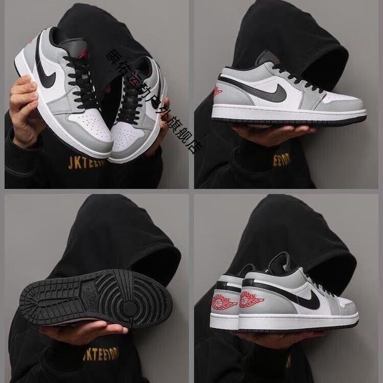 耐克【自营官方旗舰】nike激光蓝烟灰绿乔1小巴黎黑红脚趾低帮运动