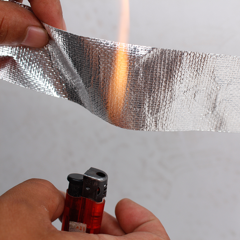 斯柏克铝箔胶带加厚加宽耐高温防水太阳能水管防晒锡纸管道玻纤布铝