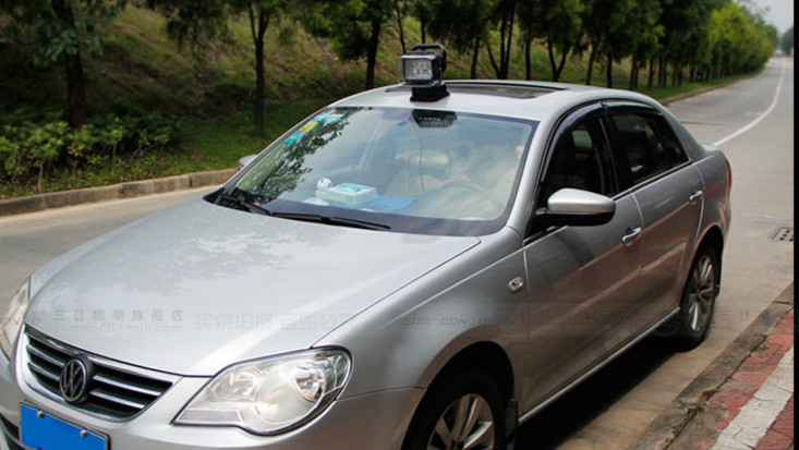 适用于 车载遥控探照灯汽车led射灯无线车顶氙气强光越野车大灯 led