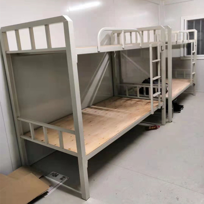 铁床上下铺员工宿舍上下床双层成人公寓高低架子工地铁艺床09米宽床垫