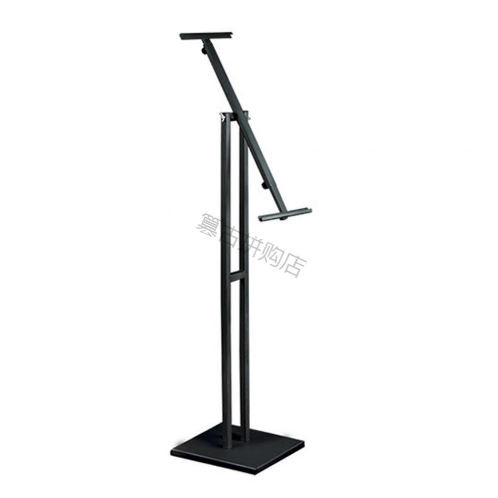 铁制三角挂画架kt板展架易拉宝广告牌单双面落地展示架 双面kt板白色