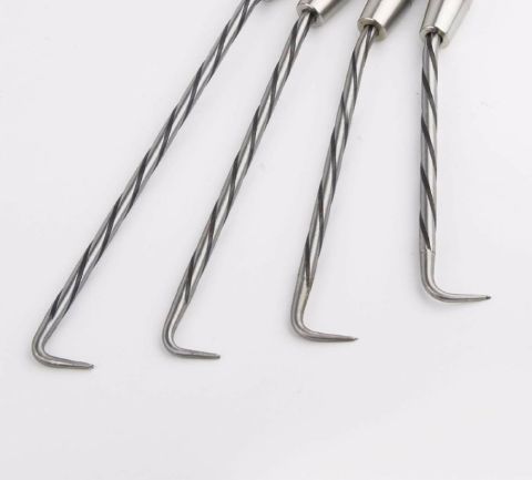 钢筋工扎钩日本进口钢筋工扎钩加长扎丝钩套桩心钢手动刚筋耐用定制桩