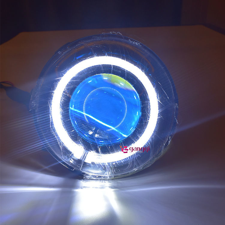 龟5大灯改装升级led双光透镜65w带风扇散热秒起app可调恶魔眼 65w led