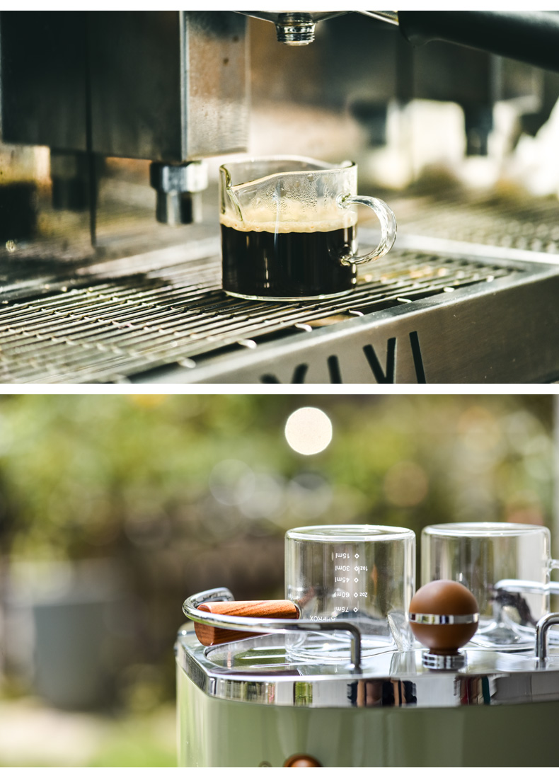 盎司杯意式浓缩咖啡杯玻璃带刻度盎司量杯shot杯萃取杯杯子自制手冲