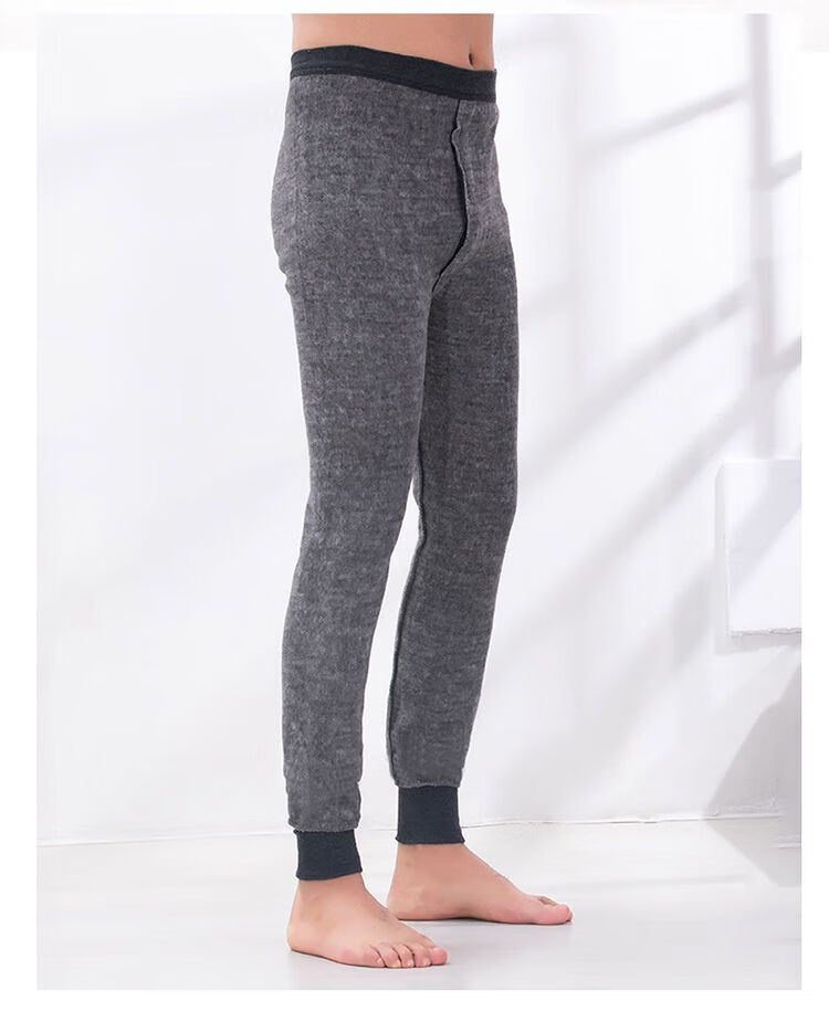 毛裤男冬季男士保暖裤加绒加厚男士打底内裤秋冬季线裤衬裤加肥加大码