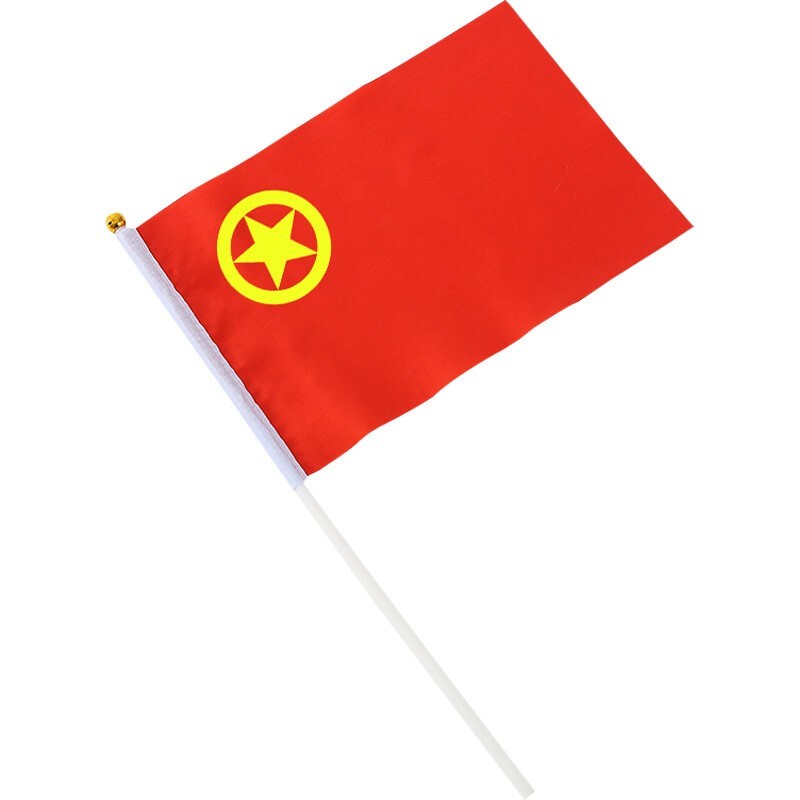 奥乐维斯加厚标准款中国共青团团旗纳米防水手摇团旗手持手拿小团旗20