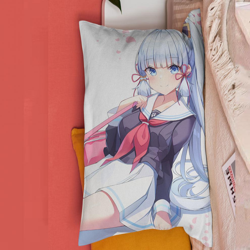 神里绫华抱枕原神周边神里绫华抱枕半身长方形靠垫二次元游戏礼物学生
