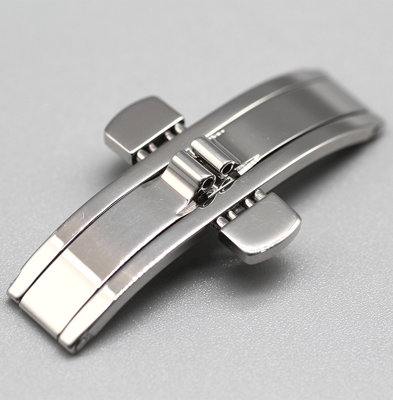瑰丽嘉岚军旗表带扣l4配件卡扣钢带扣原厂蝴蝶扣浪琴钢带蝴蝶扣205mm