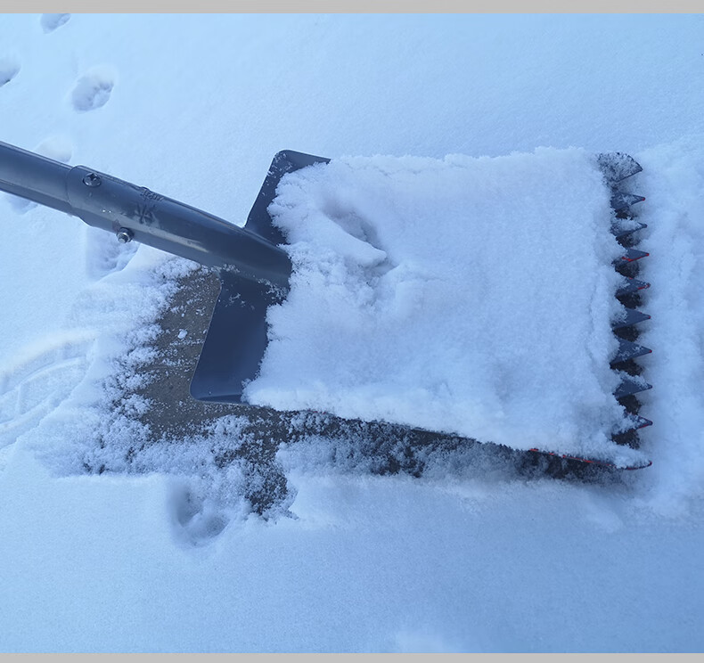 全钢推雪板铲子加厚推粮除雪铲大号农具锹铲扫雪路面除雪清雪工具