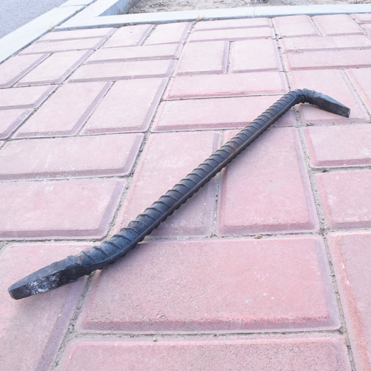 撬棍撬棍木工扁头拆模撬棒工地用螺纹钢钢筋7字形翘棍铝模撬杠长12粗