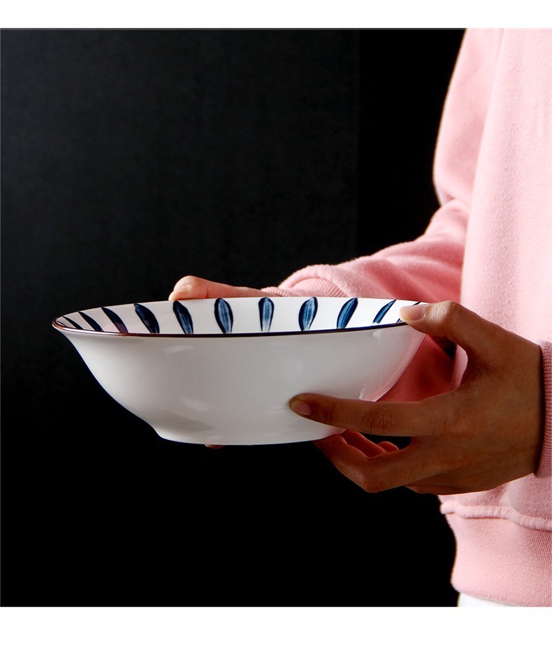 尚行知是 景德镇餐具套装碗盘勺筷汤碗具家用陶瓷碗碟套装餐具日式风格 4碗4盘4勺4筷流星雨