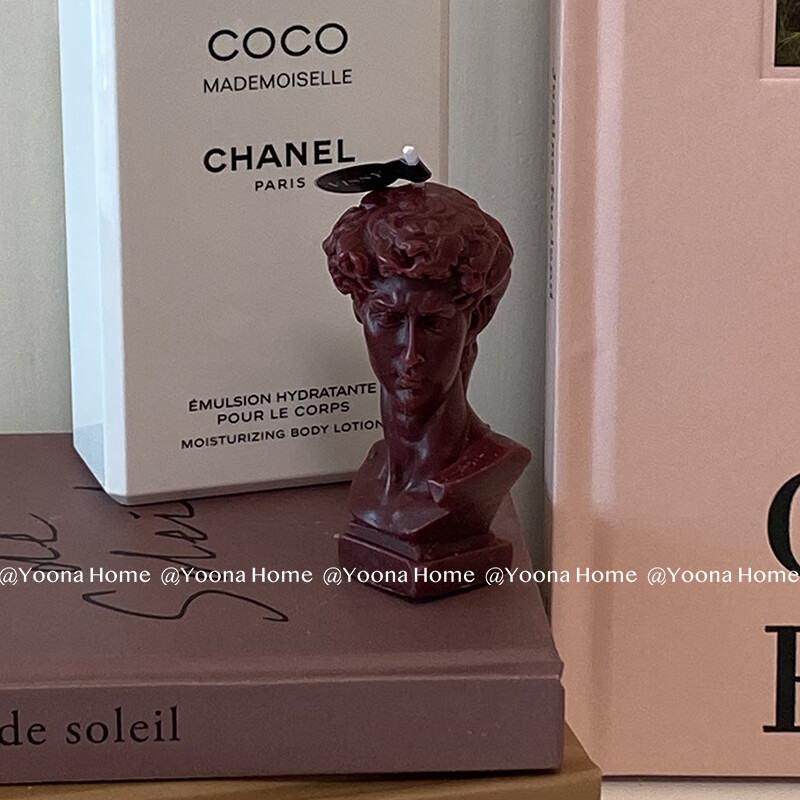 大卫香薰蜡烛yoonahome大卫蜡烛拍场景装饰香薰拍摄摆拍道具生日礼盒