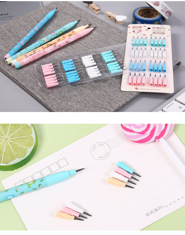 晨光(m&g)文具学生铅笔芯子弹铅笔芯hb铅笔免削替换芯免削铅笔芯 学生